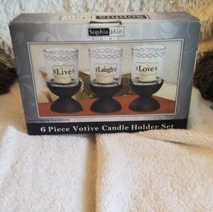 6 piece votive candle set